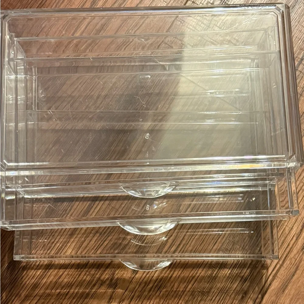 2 Clear Acrylic Storage Organizer.